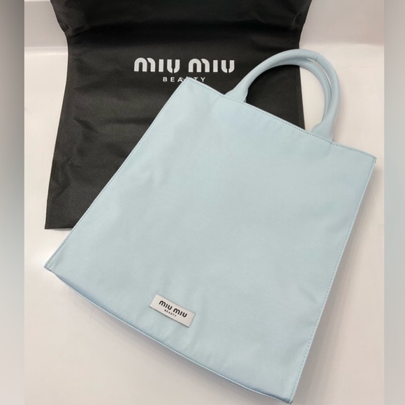 Miu Miu Sky Blue Tote Bag - Picture 1 of 7